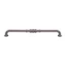 Top Knobs [TK3436AG] Die Cast Zinc Cabinet Pull Handle - Bayridge Series - Oversized - Ash Gray Finish - 12" C/C - 12 7/8" L