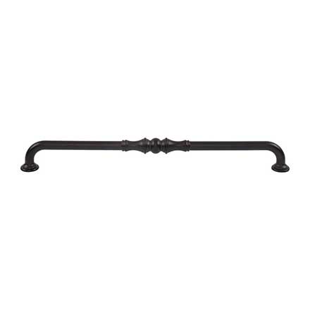 Top Knobs [TK3436BLK] Die Cast Zinc Cabinet Pull Handle - Bayridge Series - Oversized - Flat Black Finish - 12" C/C - 12 7/8" L