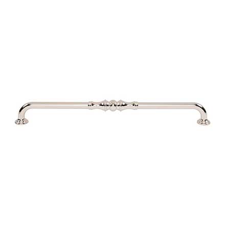 Top Knobs [TK3436PN] Die Cast Zinc Cabinet Pull Handle - Bayridge Series - Oversized - Polished Nickel Finish - 12" C/C - 12 7/8" L