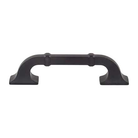 Top Knobs [TK3311BLK] Die Cast Zinc Cabinet Pull Handle - Califon Series - Standard Size - Flat Black Finish - 3 3/4" C/C - 5 1/8" L