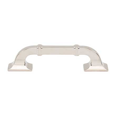 Top Knobs [TK3311PN] Die Cast Zinc Cabinet Pull Handle - Califon Series - Standard Size - Polished Nickel Finish - 3 3/4" C/C - 5 1/8" L