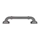 Top Knobs [TK3312AG] Die Cast Zinc Cabinet Pull Handle - Califon Series - Oversized - Ash Gray Finish - 5 1/16" C/C - 6 3/8" L