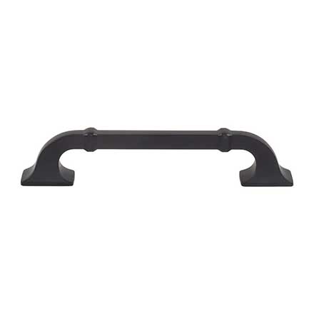 Top Knobs [TK3312BLK] Die Cast Zinc Cabinet Pull Handle - Califon Series - Oversized - Flat Black Finish - 5 1/16" C/C - 6 3/8" L