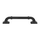Top Knobs [TK3312BLK] Die Cast Zinc Cabinet Pull Handle - Califon Series - Oversized - Flat Black Finish - 5 1/16" C/C - 6 3/8" L
