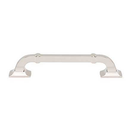 Top Knobs [TK3312PN] Die Cast Zinc Cabinet Pull Handle - Califon Series - Oversized - Polished Nickel Finish - 5 1/16" C/C - 6 3/8" L