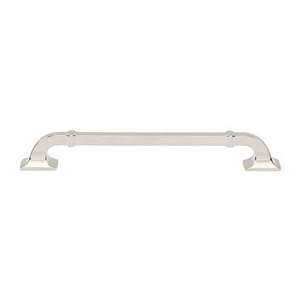 Top Knobs [TK3314PN] Die Cast Zinc Cabinet Pull Handle - Califon Series - Oversized - Polished Nickel Finish - 7 9/16" C/C - 8 15/16" L