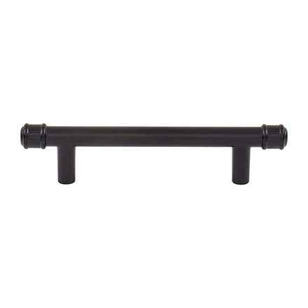 Top Knobs [TK3291BLK] Die Cast Zinc Cabinet Pull Handle - Elland Series - Standard Size - Flat Black Finish - 3 3/4" C/C - 5 3/4" L