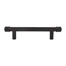 Top Knobs [TK3291BLK] Die Cast Zinc Cabinet Pull Handle - Elland Series - Standard Size - Flat Black Finish - 3 3/4" C/C - 5 3/4" L