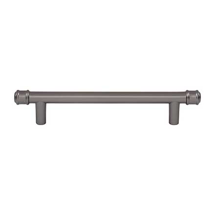 Top Knobs [TK3292AG] Die Cast Zinc Cabinet Pull Handle - Elland Series - Oversized - Ash Gray Finish - 5 1/16" C/C - 7 1/16" L