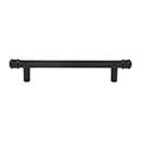Top Knobs [TK3292BLK] Die Cast Zinc Cabinet Pull Handle - Elland Series - Oversized - Flat Black Finish - 5 1/16" C/C - 7 1/16" L