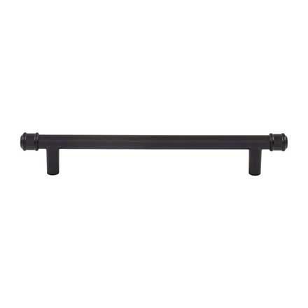Top Knobs [TK3293BLK] Die Cast Zinc Cabinet Pull Handle - Elland Series - Oversized - Flat Black Finish - 6 5/16" C/C - 8 5/16" L