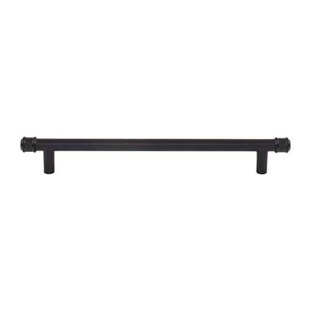 Top Knobs [TK3294BLK] Die Cast Zinc Cabinet Pull Handle - Elland Series - Oversized - Flat Black Finish - 7 9/16" C/C - 9 9/16" L