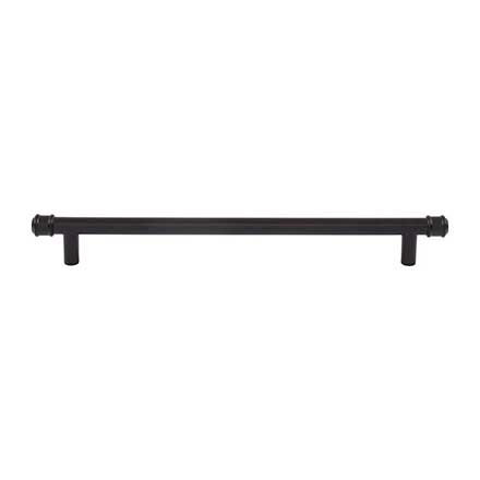 Top Knobs [TK3295BLK] Die Cast Zinc Cabinet Pull Handle - Elland Series - Oversized - Flat Black Finish - 8 13/16" C/C - 10 13/16" L
