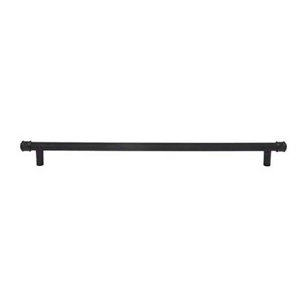Top Knobs [TK3296BLK] Die Cast Zinc Cabinet Pull Handle - Elland Series - Oversized - Flat Black Finish - 12" C/C - 14" L
