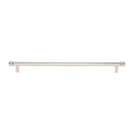 Top Knobs [TK3296PN] Die Cast Zinc Cabinet Pull Handle - Elland Series - Oversized - Polished Nickel Finish - 12" C/C - 14" L