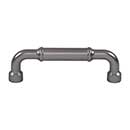 Top Knobs [TK3413AG] Die Cast Zinc Cabinet Pull Handle - Lavington Series - Standard Size - Ash Gray Finish - 3 3/4" C/C - 4 5/16" L