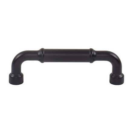 Top Knobs [TK3413BLK] Die Cast Zinc Cabinet Pull Handle - Lavington Series - Standard Size - Flat Black Finish - 3 3/4" C/C - 4 5/16" L