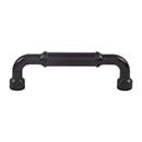 Top Knobs [TK3413BLK] Die Cast Zinc Cabinet Pull Handle - Lavington Series - Standard Size - Flat Black Finish - 3 3/4" C/C - 4 5/16" L