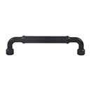 Top Knobs [TK3414BLK] Die Cast Zinc Cabinet Pull Handle - Lavington Series - Oversized - Flat Black Finish - 5 1/16" C/C - 5 5/8" L