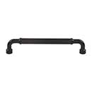 Top Knobs [TK3415BLK] Die Cast Zinc Cabinet Pull Handle - Lavington Series - Oversized - Flat Black Finish - 6 5/16" C/C - 6 7/8" L