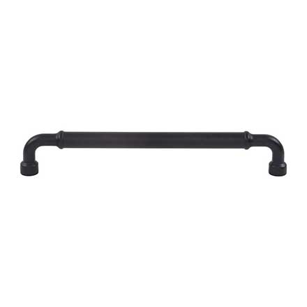 Top Knobs [TK3416BLK] Die Cast Zinc Cabinet Pull Handle - Lavington Series - Oversized - Flat Black Finish - 7 9/16" C/C - 8 1/8" L