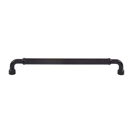 Top Knobs [TK3417BLK] Die Cast Zinc Cabinet Pull Handle - Lavington Series - Oversized - Flat Black Finish - 8 13/16" C/C - 9 3/8" L