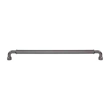 Top Knobs [TK3419AG] Die Cast Zinc Cabinet Pull Handle - Lavington Series - Oversized - Ash Gray Finish - 18" C/C - 18 9/16" L