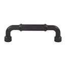 Top Knobs [TK3402BLK] Die Cast Zinc Cabinet Pull Handle - Pemberton Series - Standard Size - Flat Black Finish - 3 3/4" C/C - 4 5/16" L
