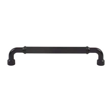 Top Knobs [TK3404BLK] Die Cast Zinc Cabinet Pull Handle - Pemberton Series - Oversized - Flat Black Finish - 6 5/16" C/C - 6 7/8" L