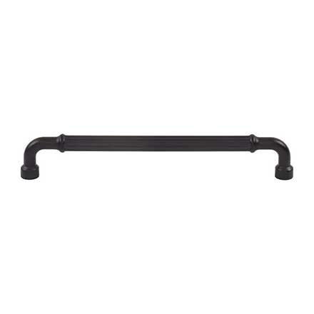Top Knobs [TK3405BLK] Die Cast Zinc Cabinet Pull Handle - Pemberton Series - Oversized - Flat Black Finish - 7 9/16" C/C - 8 1/8" L