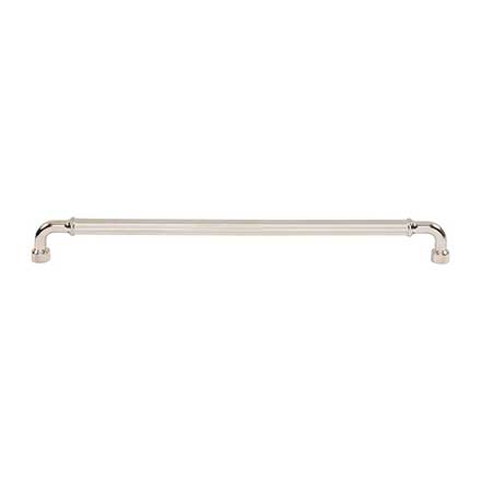 Top Knobs [TK3408PN] Die Cast Zinc Cabinet Pull Handle - Pemberton Series - Oversized - Polished Nickel Finish - 18" C/C - 18 9/16" L