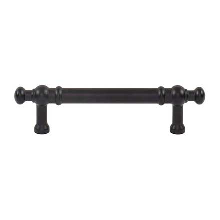 Top Knobs [TK3301BLK] Die Cast Zinc Cabinet Pull Handle - Wetherby Series - Standard Size - Flat Black Finish - 3 3/4" C/C - 5 5/16" L