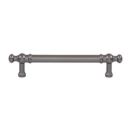 Top Knobs [TK3302AG] Die Cast Zinc Cabinet Pull Handle - Wetherby Series - Oversized - Ash Gray Finish - 5 1/16" C/C - 6 1/2" L