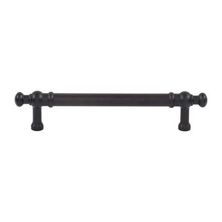 Top Knobs [TK3302BLK] Die Cast Zinc Cabinet Pull Handle - Wetherby Series - Oversized - Flat Black Finish - 5 1/16" C/C - 6 1/2" L