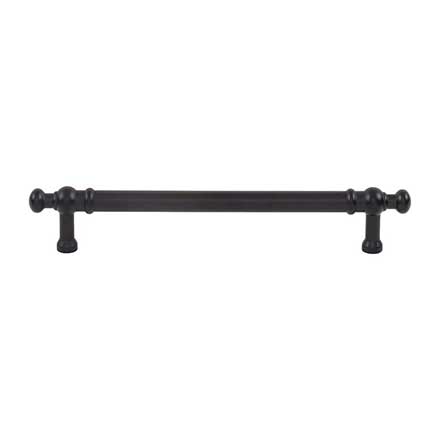 Top Knobs [TK3303BLK] Die Cast Zinc Cabinet Pull Handle - Wetherby Series - Oversized - Flat Black Finish - 6 5/16" C/C - 7 7/8" L