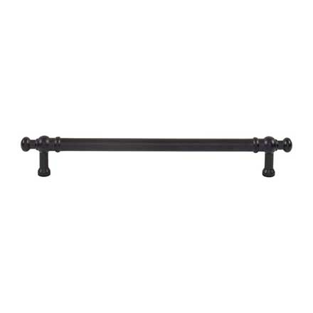 Top Knobs [TK3304BLK] Die Cast Zinc Cabinet Pull Handle - Wetherby Series - Oversized - Flat Black Finish - 7 9/16" C/C - 9 1/8" L