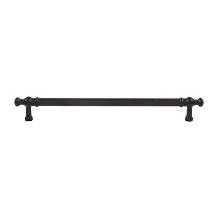 Top Knobs [TK3305BLK] Die Cast Zinc Cabinet Pull Handle - Wetherby Series - Oversized - Flat Black Finish - 8 13/16" C/C - 10 3/8" L