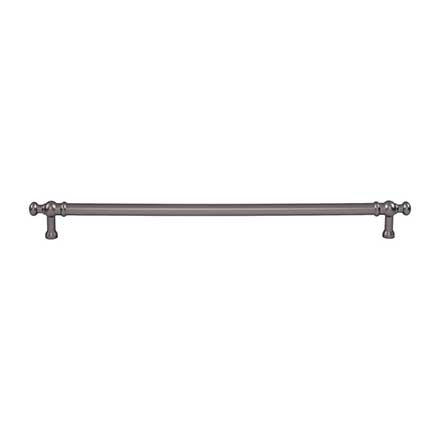Top Knobs [TK3306AG] Die Cast Zinc Cabinet Pull Handle - Wetherby Series - Oversized - Ash Gray Finish - 12" C/C - 13 9/16" L
