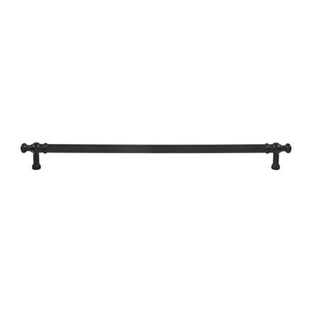 Top Knobs [TK3306BLK] Die Cast Zinc Cabinet Pull Handle - Wetherby Series - Oversized - Flat Black Finish - 12" C/C - 13 9/16" L