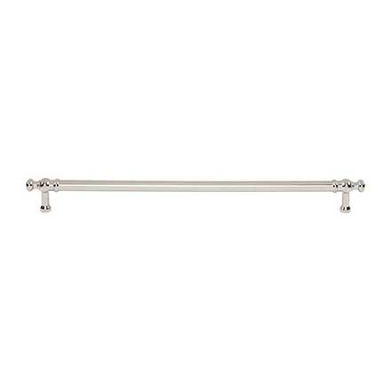 Top Knobs [TK3306PN] Die Cast Zinc Cabinet Pull Handle - Wetherby Series - Oversized - Polished Nickel Finish - 12" C/C - 13 9/16" L