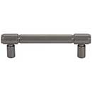 Top Knobs [TK3112AG] Die Cast Zinc Cabinet Pull Handle - Clarence Series - Standard Size - Ash Gray Finish - 3 3/4" C/C - 4 3/4" L