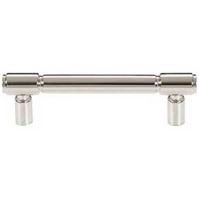 Top Knobs [TK3112PN] Die Cast Zinc Cabinet Pull Handle - Clarence Series - Standard Size - Polished Nickel Finish - 3 3/4" C/C - 4 3/4" L