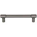 Top Knobs [TK3113AG] Die Cast Zinc Cabinet Pull Handle - Clarence Series - Oversized - Ash Gray Finish - 5 1/16" C/C - 6 1/16" L