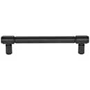 Top Knobs [TK3113BLK] Die Cast Zinc Cabinet Pull Handle - Clarence Series - Oversized - Flat Black Finish - 5 1/16" C/C - 6 1/16" L