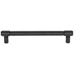 Top Knobs [TK3114BLK] Die Cast Zinc Cabinet Pull Handle - Clarence Series - Oversized - Flat Black Finish - 6 5/16&quot; C/C - 7 5/16&quot; L