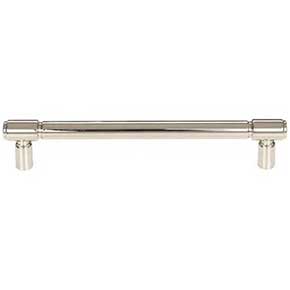 Top Knobs [TK3114PN] Die Cast Zinc Cabinet Pull Handle - Clarence Series - Oversized - Polished Nickel Finish - 6 5/16" C/C - 7 5/16" L