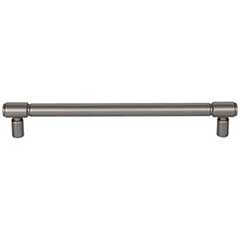Top Knobs [TK3115AG] Die Cast Zinc Cabinet Pull Handle - Clarence Series - Oversized - Ash Gray Finish - 7 9/16" C/C - 8 9/16" L