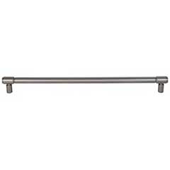 Top Knobs [TK3117AG] Die Cast Zinc Cabinet Pull Handle - Clarence Series - Oversized - Ash Gray Finish - 12" C/C - 13" L