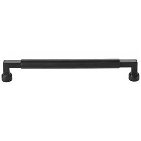 Top Knobs [TK3094BLK] Die Cast Zinc Cabinet Pull Handle - Cumberland Series - Oversized - Flat Black Finish - 7 9/16" C/C - 8 3/16" L