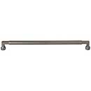 Top Knobs [TK3096AG] Die Cast Zinc Cabinet Pull Handle - Cumberland Series - Oversized - Ash Gray Finish - 12" C/C - 12 5/8" L